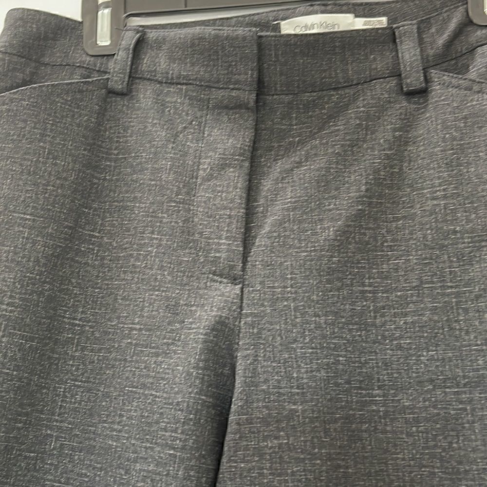 Nwt Calvin Klein Charcoal Skinny Stretch Trousers Size 12 - Picture 4 of 6